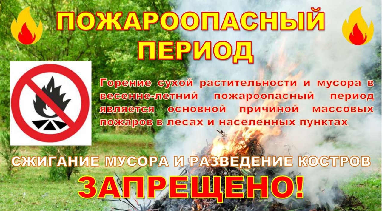 С начала весенне-летнего пожароопасного сезона в Кировской области зарегистрировано 45 выездов на тушение горящей сухой травы и мусора.