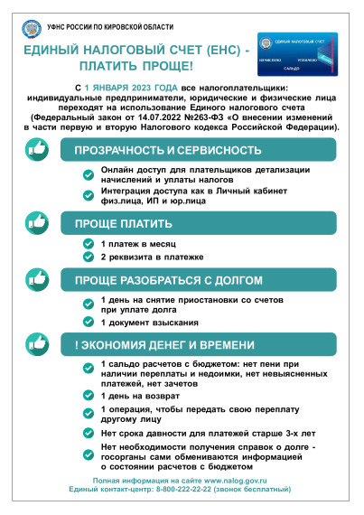Единый налоговый счет. Единый налоговый счет.